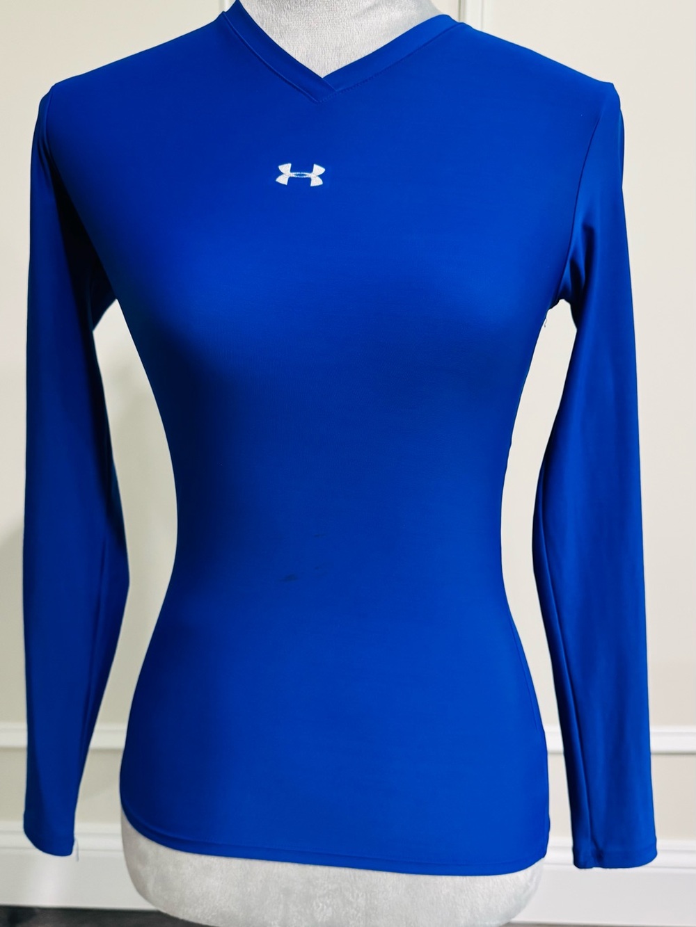 Under Armour Women’s Long Sleeve V-Neck Compression Top - Blue
